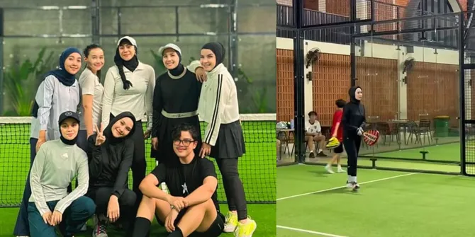 7 Potret Zaskia Adya Mecca yang Pertama Kali Main Padel