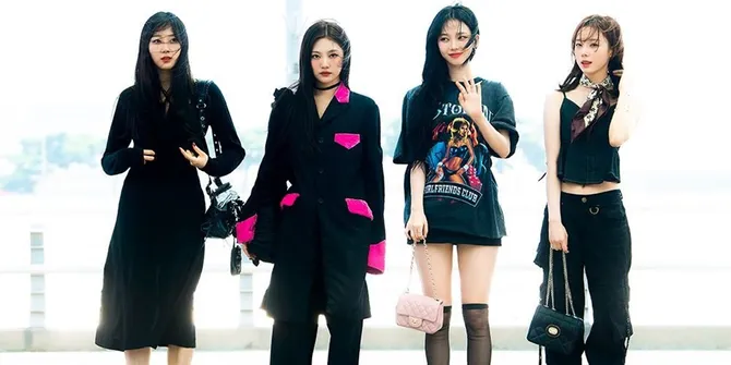 8 Foto aespa di Bandara Incheon Sebelum Terbang ke Indonesia, Kaget Rambut Tertiup Angin Tapi Bagai Adegan Drama