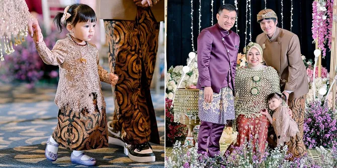 8 Foto Ameena yang Cantik Berkebaya di Acara 7 Bulanan Aurel Hermansyah, Nggemesin Banget!