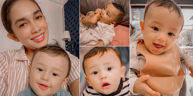 8 Foto Lucu Baby Saka Putra Ussy dan Andhika Pratama yang Bikin Gemas Netizen, Ganteng Banget!