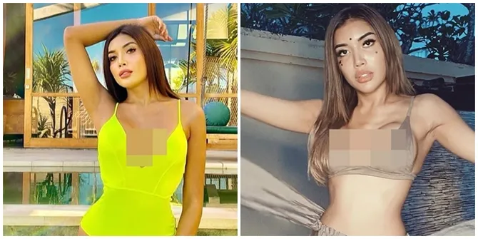 8 Foto Millendaru Dengan Bikini yang Penuh Nyinyiran Netizen: Itu Dilipet Apa Gimana?
