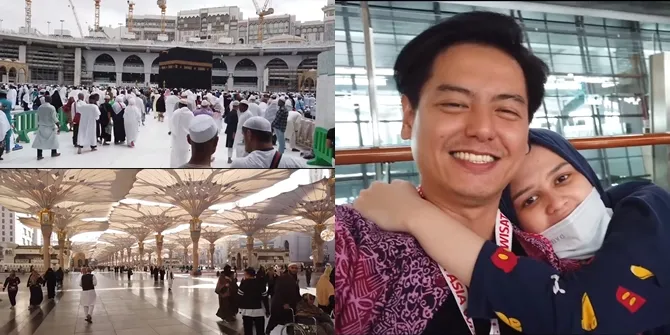 8 Foto Momen Roger Danuarta Umrah Untuk Pertama Kali, Takjub Lihat Ka'bah