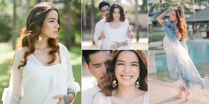 8 Foto Sheila Marcia di Maternity Shoot Terbaru, Pamer Baby Bump Besar - Mesra Bareng Suami