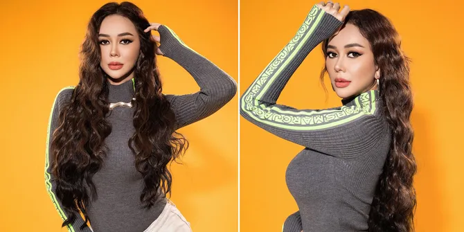 8 Gaya Hot Mama Aura Kasih di Pemotretan Terbaru, Makin Cantik dan Langsing Banget!
