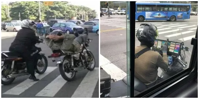 8 Kelakuan Pengemudi Motor di Jalanan Yang Bikin Ketawa Ngakak!