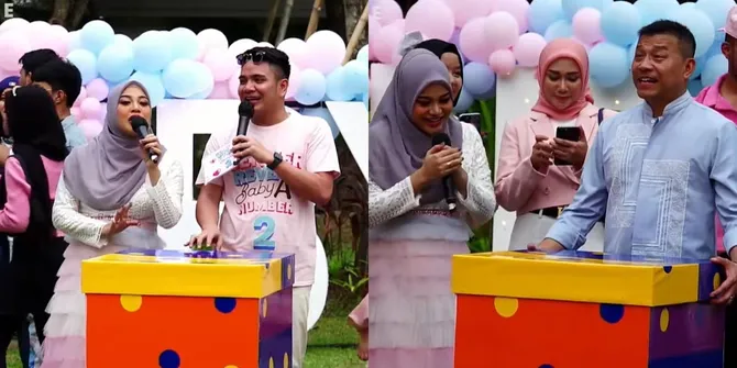 8 Momen Gender Reveal Anak Kedua Aurel dan Atta Halilintar, Hasilnya Sesuai Prediksi Ameena - Bumil Langsung Kegirangan