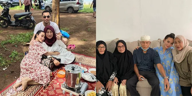 8 Momen Kedekatan Zaskia Gotik Bersama Keluarga Suami, Pelukan Manja Dengan Mertua
