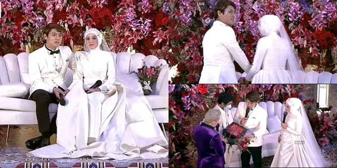 8 Momen Pelemparan Bunga Pengantin Oleh Lesti dan Rizky Billar, Jatuh ke Tangan Ibam - Siap Nyusul?