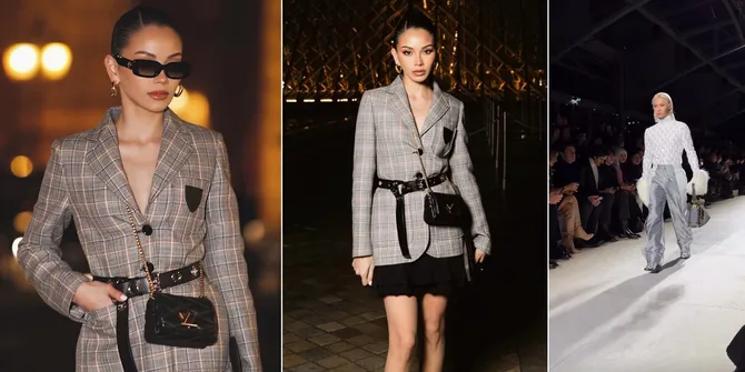 8 Potret Alyssa Daguise di Fashion Show Louis Vuitton PFW, Ketemu Felix Stray Kids