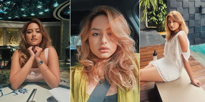 8 Potret Amanda Khairunnisa Adik Maudy Ayunda Ubah Warna Rambut Jadi Blonde, Makin Cantik & Bule Banget!
