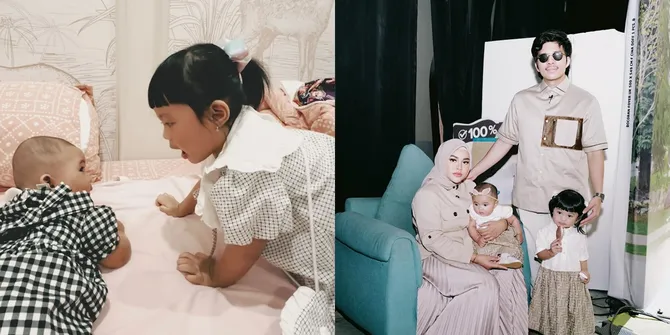 8 Potret Ameena yang Mulai Cemburu Kepada Azura, Aurel Hermanysah Bilang Begini