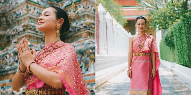 8 Potret Andien Pakai Baju Tradisional Thailand, Cantiknya Makin Menjadi-Jadi