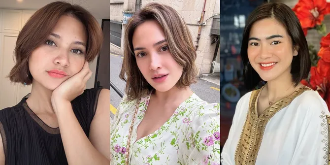 8 Potret Artis yang Makin Menawan dengan Rambut Pendek, Ada Indah Permatasari - Felicya Angelista