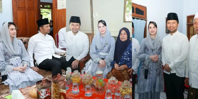 8 Potret Arumi Bachsin Ikut Lebaran Kupat di Trenggalek, Jadi Incaran Foto Bareng Warga