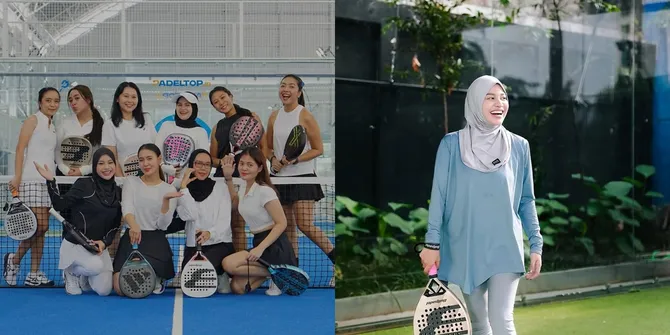 8 Potret Aurel Hermansyah Makin Sporty, Kini Join Club Padel Khusus Mama-Mama