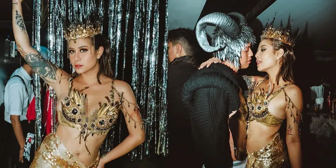 8 Potret Awkarin Pamer Perut Rata Pasca Sedot Lemak di Korea, Tampil Cantik Bak Ratu Pantai Utara di Pesta Halloween - Netizen Langsung Pangling