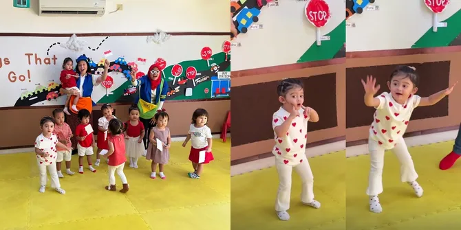 8 Potret Baby Guzel Anak Ali Syakieb dan Margin Rayakan Kemerdekaan di Sekolah, Nggak Bisa Berhenti Joged