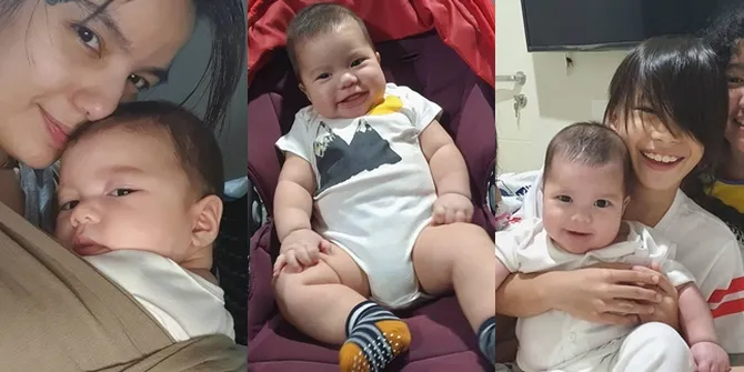 8 Potret Baby JZ, Putra Bungsu Sheila Marcia yang Ganteng Gemesin di Usia Empat Bulan