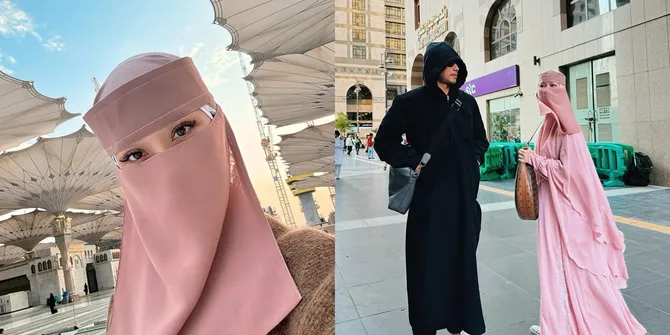 8 Potret BCL Anggun Tampil Syari Dan Bercadar Saat Kunjungi Masjid Nabawi, Banjir Pujian Netizen - Disebut Cocok Pakai Hijab
