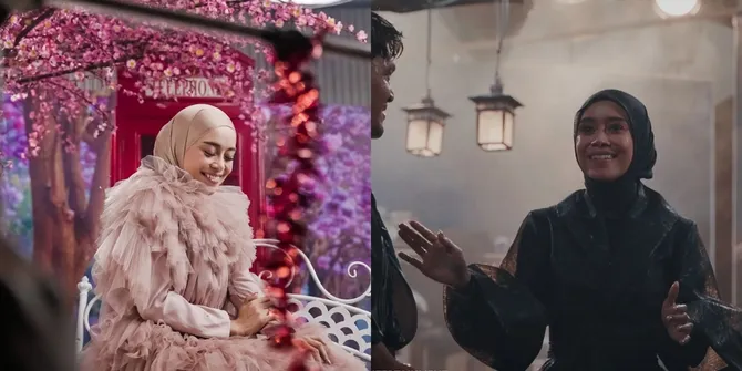 8 Potret Behind The Scene MV Lesti Kejora 'Terkesan', Dari Dandan Cantik Sampai Hujan-Hujanan