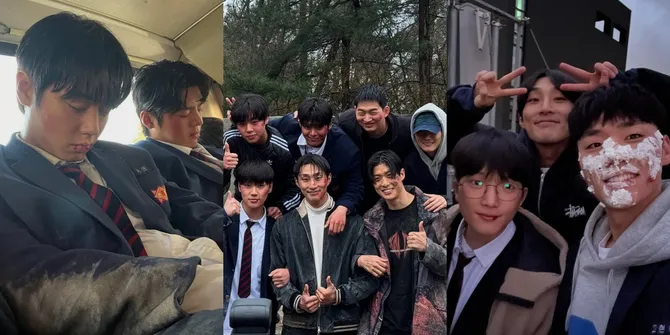 8 Potret Behind the Scene 'WEAK HERO CLASS 2', Penuh Keseruan - Para Pemain Tidur Beneran di Lokasi Syuting