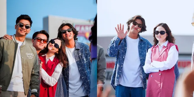 8 Potret Bintang Sinetron 'SALEHA' Meriahkan Karnaval SCTV di Majalengka, Kompak Naik Vespa - Rey Bong Gendong Penonton