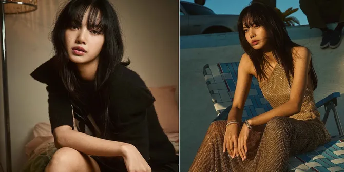 8 Potret Cantik Lisa BLACKPINK di Cover Majalah ELLE USA, Pose Keren di Atas Motor - Pakai Dress Transparan