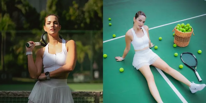 8 Potret Cantik Nia Ramadhani Main Tenis, Kaki Ramping Tanpa Cela Ramai Disorot - Masih Terlihat Bak ABG