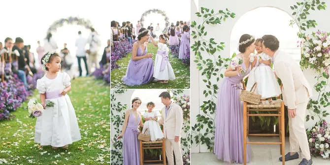 8 Potret Claire Anak Shandy Aulia Jadi Flower Girl di Pesta Pernikahan, Cantik Nggemesin Seperti Mamanya