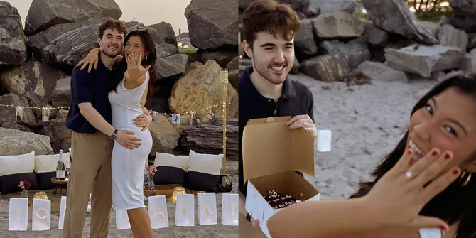 8 Potret Deluna Darmawan Anak Sambung Terry Putri Dilamar Pacar Bulenya, Romantis di Pantai