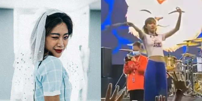 8 Potret Detik-Detik Widy Vierratale Buka Baju di Atas Panggung, Kini Disomasi dan Terancam Hukuman 10 Tahun