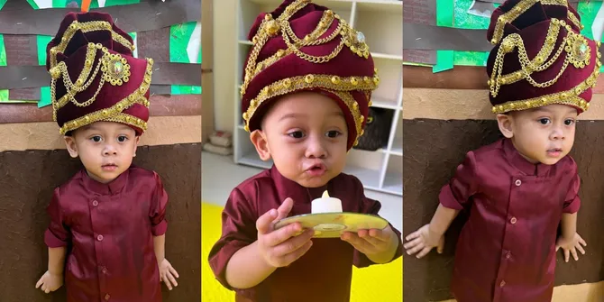 8 Potret Fatih Anak Lesti Kejora Ikut Bollywood Party di Sekolah, Gemas Pakai Baju India - Topi Besarnya Bikin Gemas