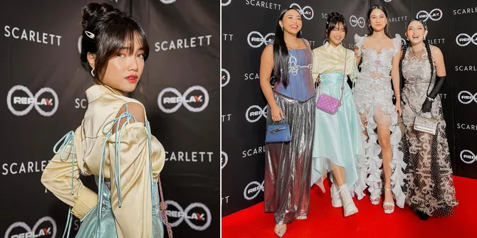 8 Potret Fuji di Event Met Gala TikTok Replay 2023, Cantik dengan Warna Pastel