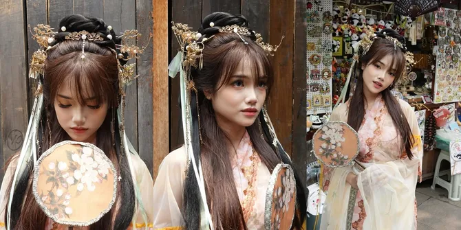 8 Potret Fuji Pakai Hanfu di China, Pesona Cantiknya Serasa Lihat Karakter Dracin