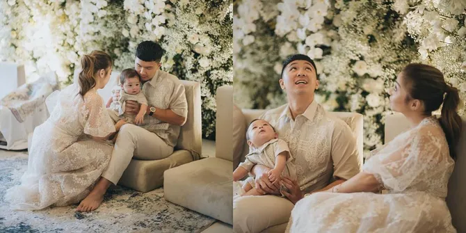 8 Potret Gaya Kompak Keluarga Nikita Willy di Aqiqah Baby Izz, Wajah Ganteng Mirip Sang Papa - Bahagia Banget