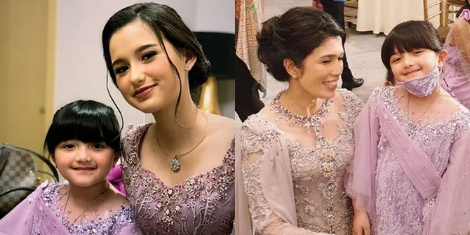 8 Potret Gemasnya Arsy di Lamaran Aurel & Atta, Cantik Serba Ungu Bak Princess Disney