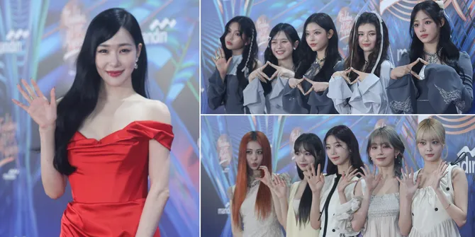 8 Potret Girlgroup K-Pop di Red Carpet Golden Disc Awards 2024, NewJeans - LE SSERAFIM Pancarkan Visual Sempurna