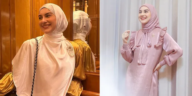 8 Potret Inspirasi Outfit Lebaran ala Irish Bella, Cantik dan Kalem Banget!