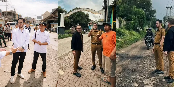 8 Potret Jeje Govinda Blusukan Sebagai Bupati Bandung Barat, Tinjau Jalan yang Rusak