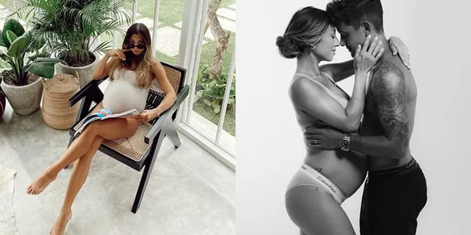8 Potret Jennifer Bachdim 10 Hari Jelang Melahirkan, Pamerkan Bare Baby Bump - Pakai Stocking Transparan