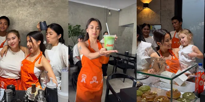 8 Potret Jennifer Coppen Buka Toko Kue, Senang Banget Sampai Ikut Layani Pembeli