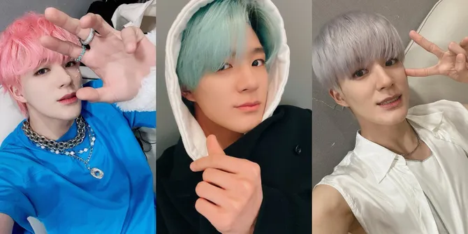 8 Potret Jeno NCT dan Rambut Warna-warninya, Silver Hingga Pink Nggak Ada yang Fail