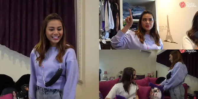 8 Potret Kamar Serba Ungu Aurel Hermansyah, Ada Bantal Gambar Atta Halilintar dan Bunga Layu yang Masih Disimpan