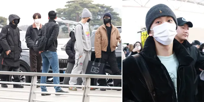 8 Potret Keberangkatan Member NCT 127 dari Bandara Incheon ke Jakarta, Taeyong Masih di Jepang?