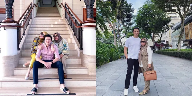 8 Potret Kedekatan Reino Barack dan Ibu Mertuanya yang Jarang Tersorot, Menantu Ganteng Kesayangan Ibunda Syahrini
