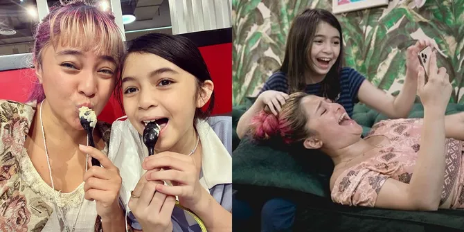 8 Potret Kekompakan Marshanda dan Sienna, Bak Kakak Adik Nikmati Momen Kebersamaan Foto Selfie Sampai Main HP