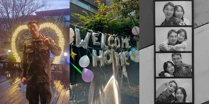 8 Potret Kevin Oh yang Baru Pulang Wamil, Pamer Momen Manis Bareng Gong Hyo Jin - Foto Peluk Mesra Bikin Baper