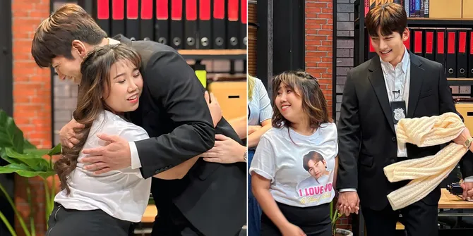 8 Potret Kiky Saputri Pelukan & Digandeng Ji Chang Wook, Sampai Naik Kursi Biar Sama Tinggi