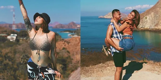 8 Potret Liburan Awkarin di Labuan Bajo, Pamer Body Goals dan Mesra Banget Dengan Sang Pacar