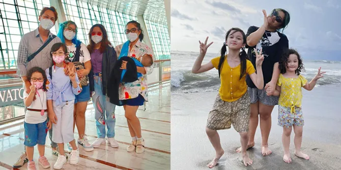 8 Potret Liburan Keluarga Andhika Pratama dan Ussy Sulistiawaty ke Bali, Ajak Baby Saka